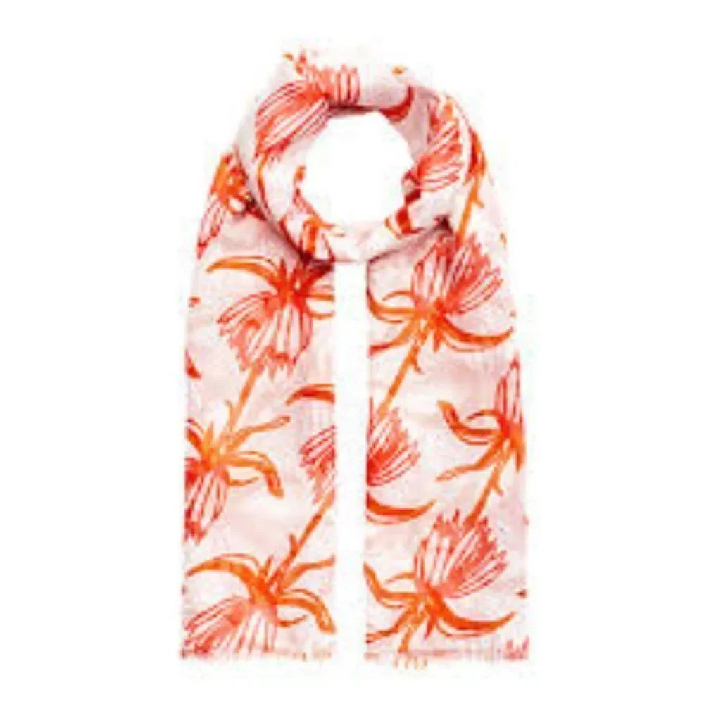 India Hicks Crown Imperial Scarf Indian Red NWT